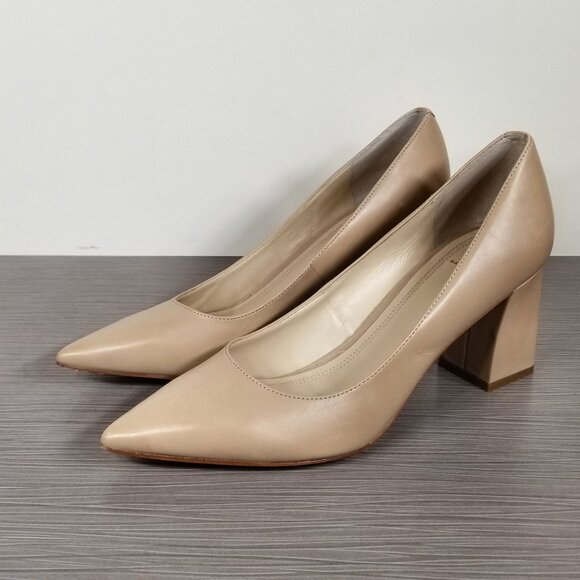 Marc Fisher LTD. Zala Pump, Nude Leather, Womens Size 8.5 M - Picture 3 of 12